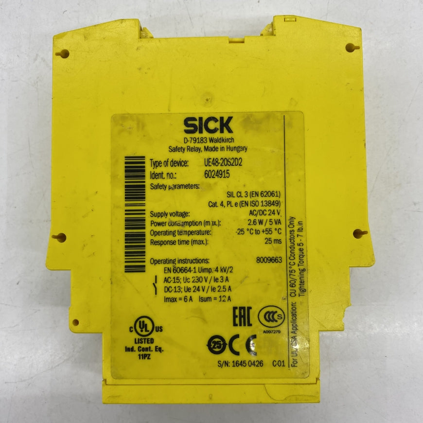 Sick UE48-20S202 Safety Relay 6024915