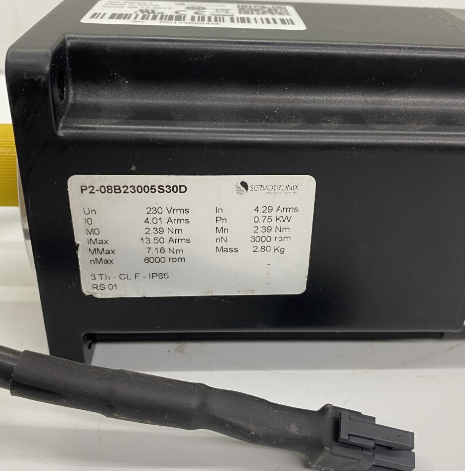 Servotronix P2-08B23005S30D Servo Motor 0.75Kw