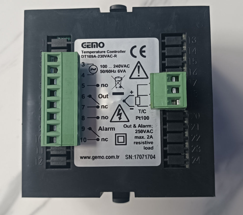 Gemo DT109A-230VAC-R Temperature Relay