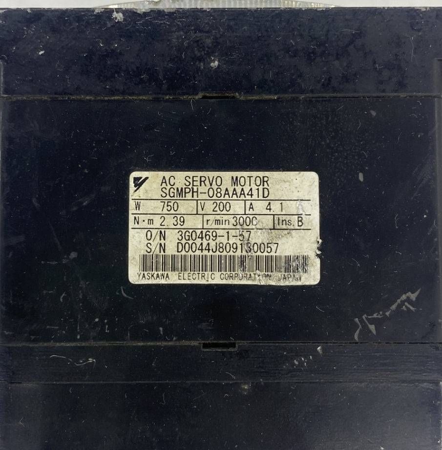 Yaskawa SGMPH-08AAA41D Servo Motor TAKIM 750W
