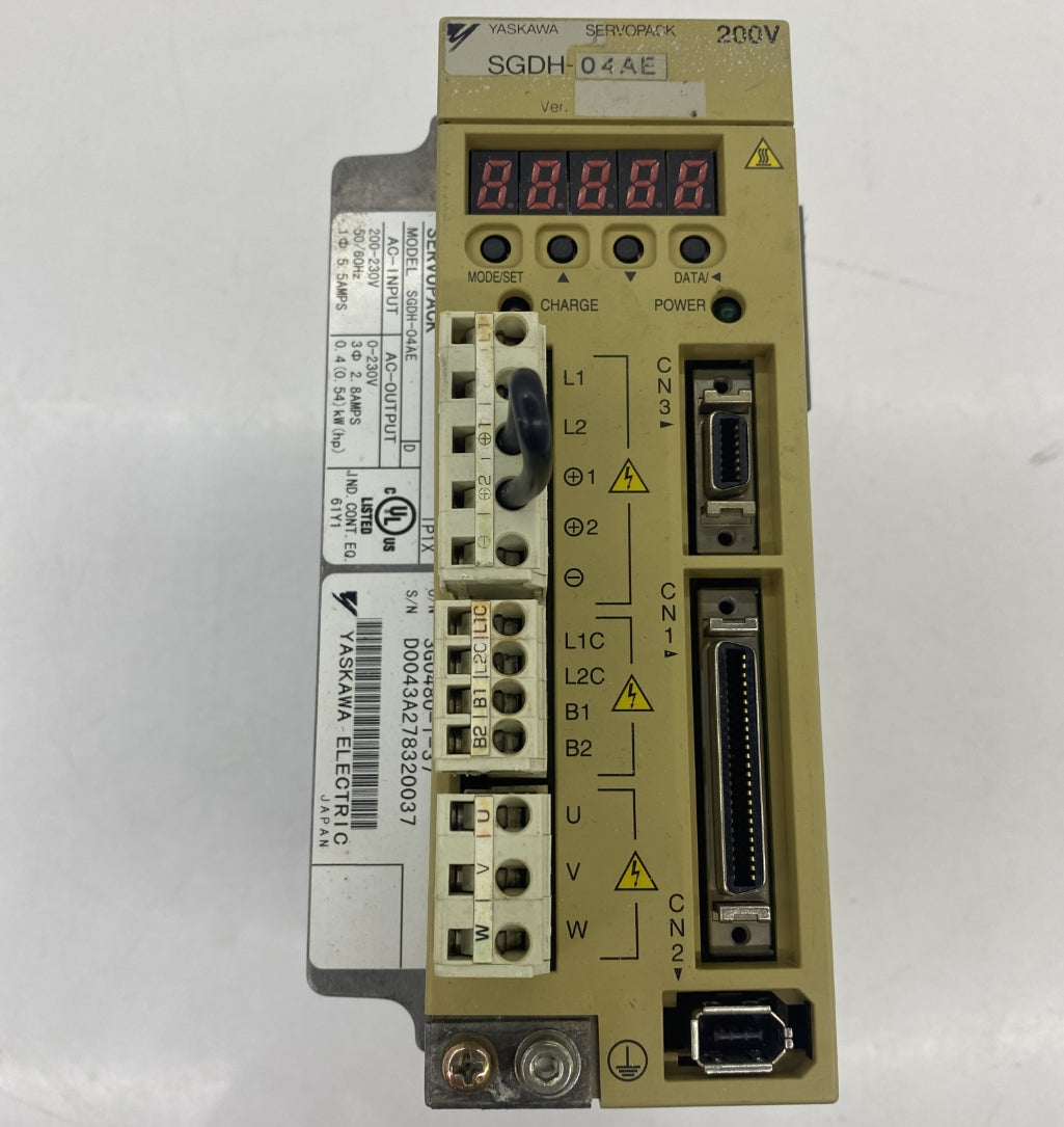 Yaskawa SGDH-04AE Servo Sürücü 0.54Kw 230V
