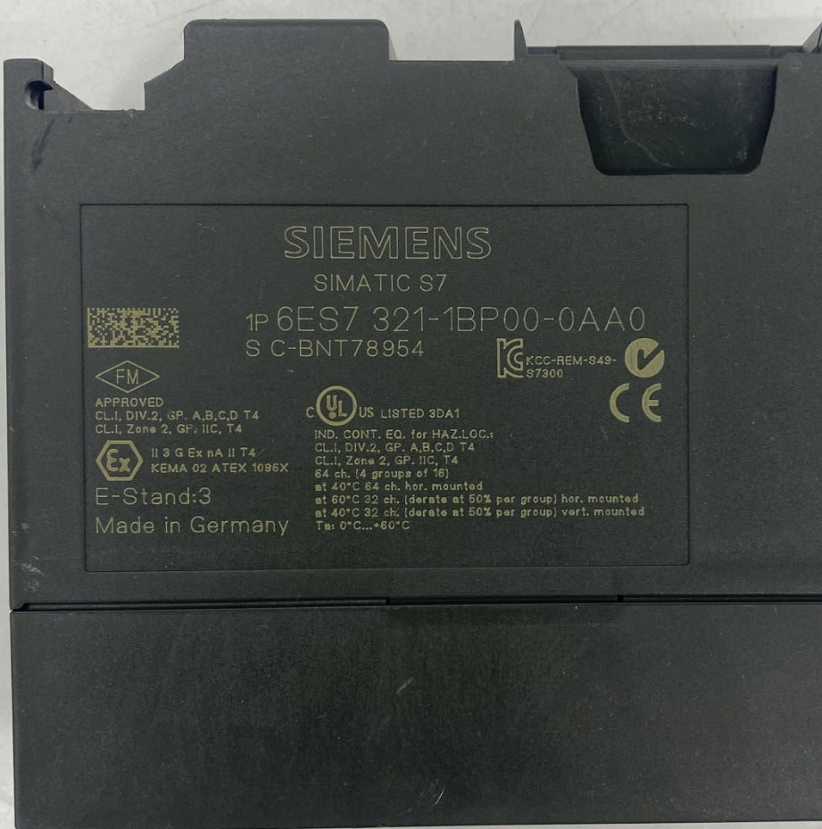 Siemens 6ES7 321-1BP00-0AA0 Dijital Giriş Modülü