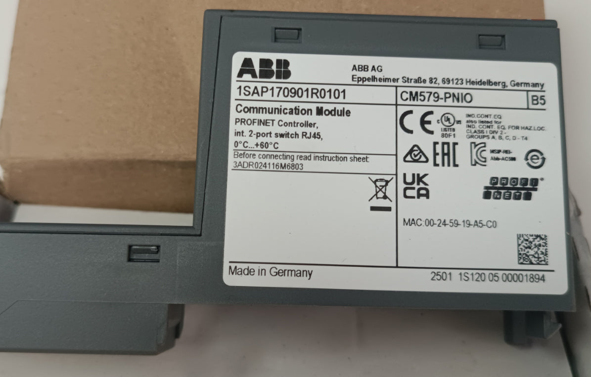 Abb 1SAP170901R0101 CM579-PNIO CM579-PNIO Profinet İletişim Modülü