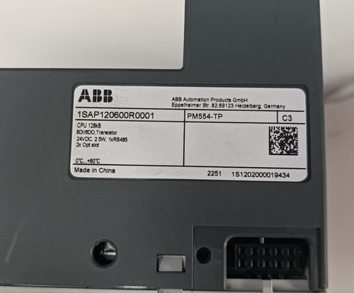 Abb 1SAP120600R0001 PM554-TP PLC CPU