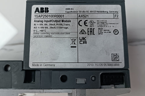 Abb 1SAP250100R0001 AX521 AX521 Analog Giriş-Çikiş Modülü ANALOG IO