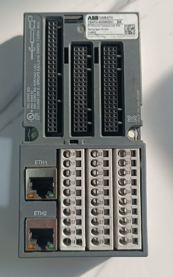 Abb 1SAP214000R0001 TU508-ETH TU508-ETH Terminal Ünitesi