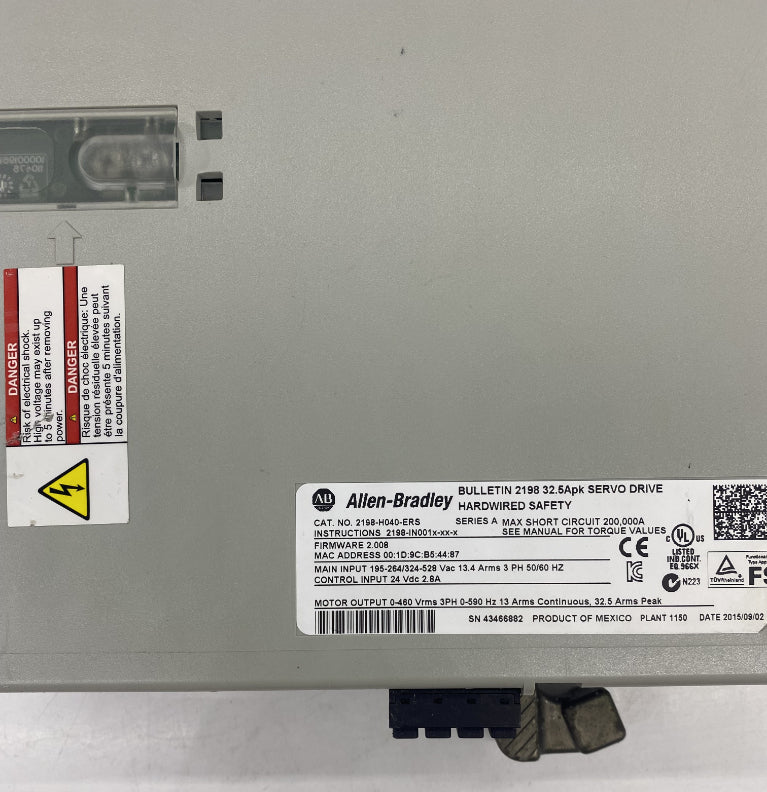 Allen Bradley 2198-H040-ERS Servo Sürücü KİNETİX 5500