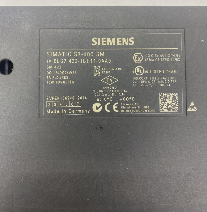 Siemens 6ES7 422-1BH11-0AA0 Dijital Giriş Modülü
