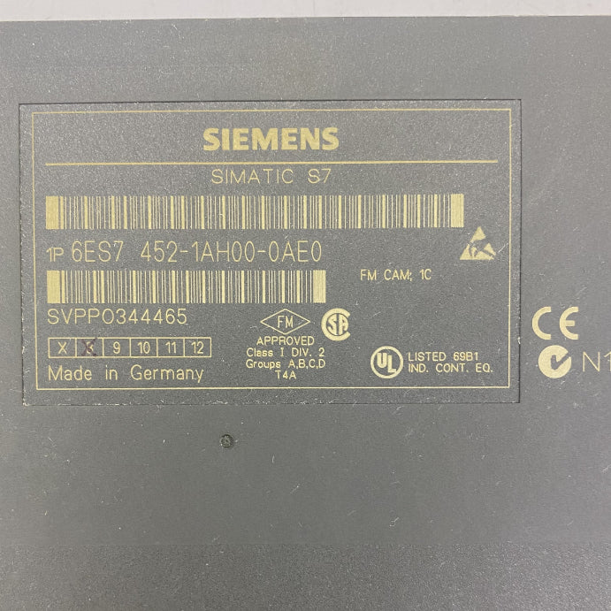 Siemens 6ES7 452-1AH00-0AE0 Motion Modülü