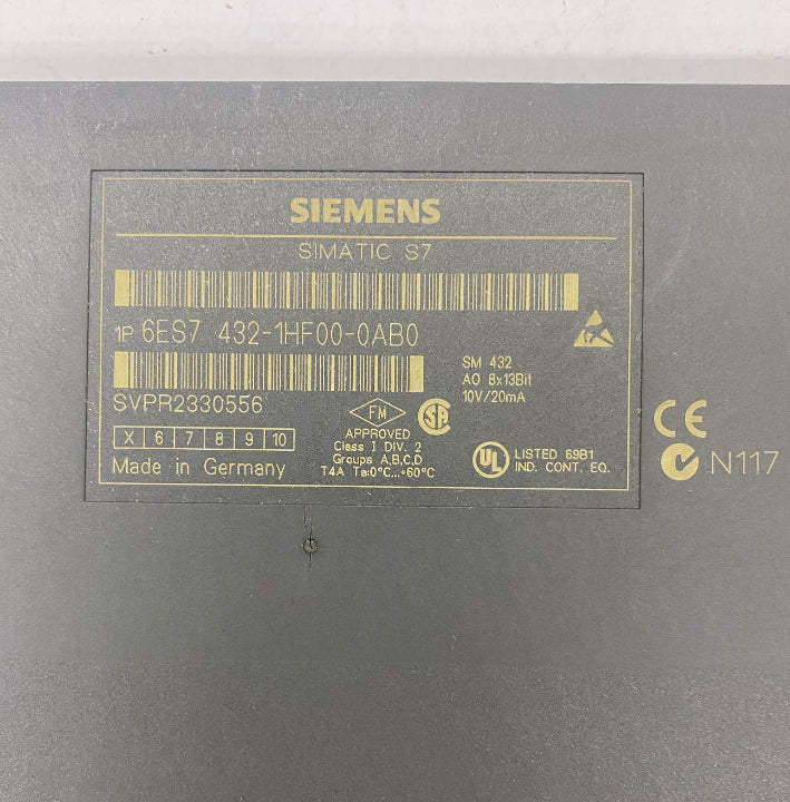 Siemens 6ES7 432-1HF00-0AB0 Analog Giriş Modülü