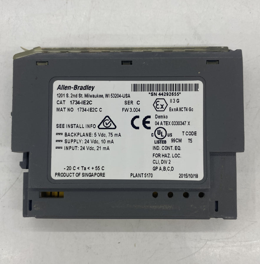 Allen Bradley 1734-IE2C C Analog Giriş Modülü