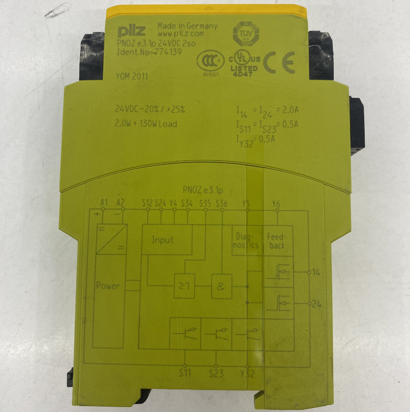 Pilz PNOZ E3 1P 24VDC Güvenlik Rölesi 774139