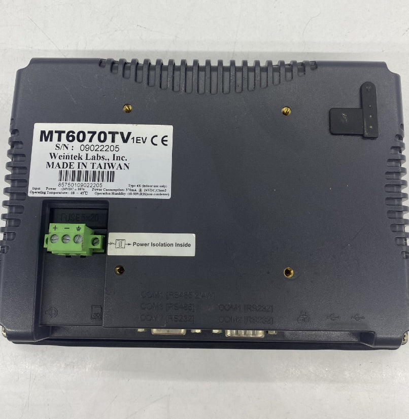 Weintek MT6070TV1EV HMI Panel