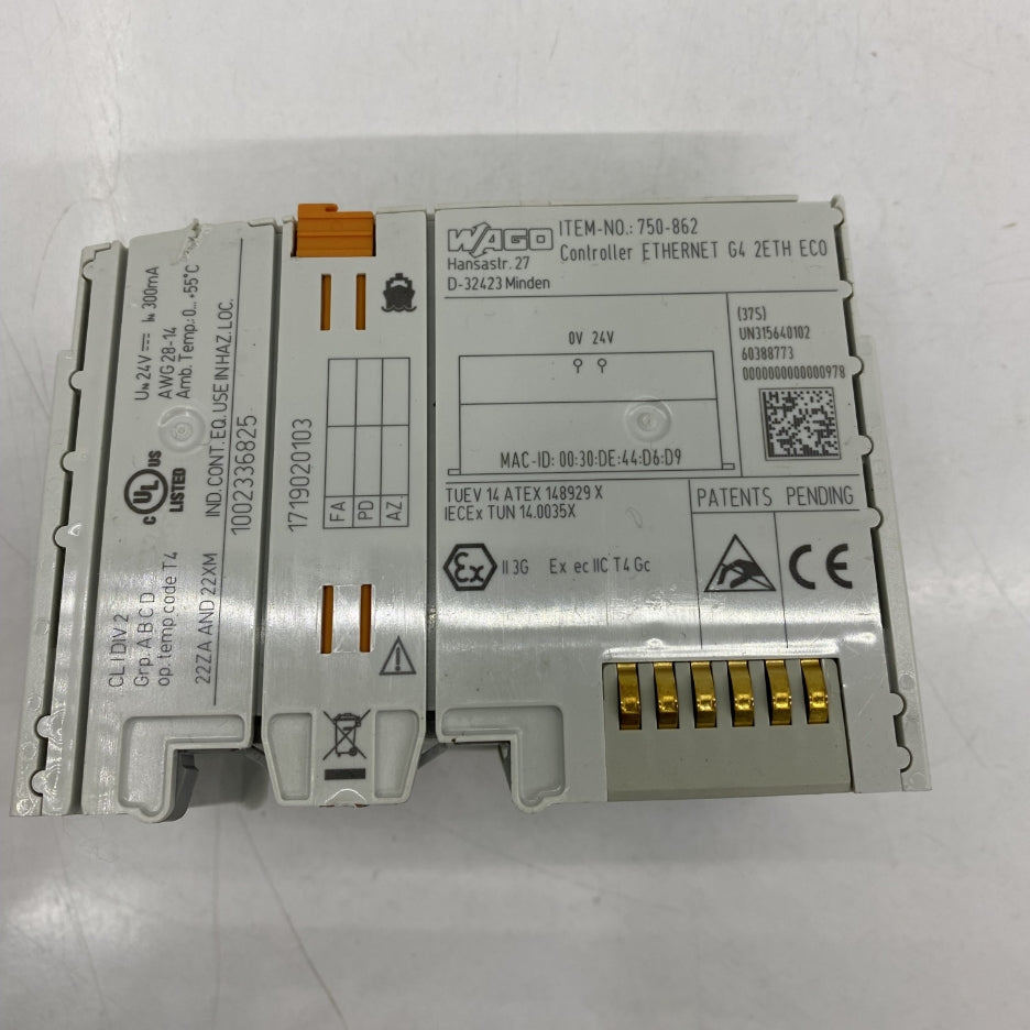 WAGO 750-862 Ethernet Kontrolör