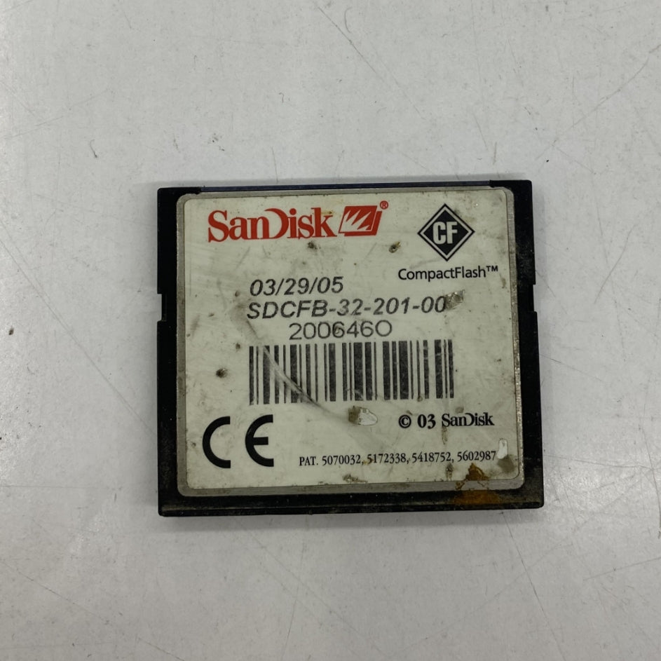 SanDisk SDCFB-32-201-00 CompactFlash Hafıza Kartı