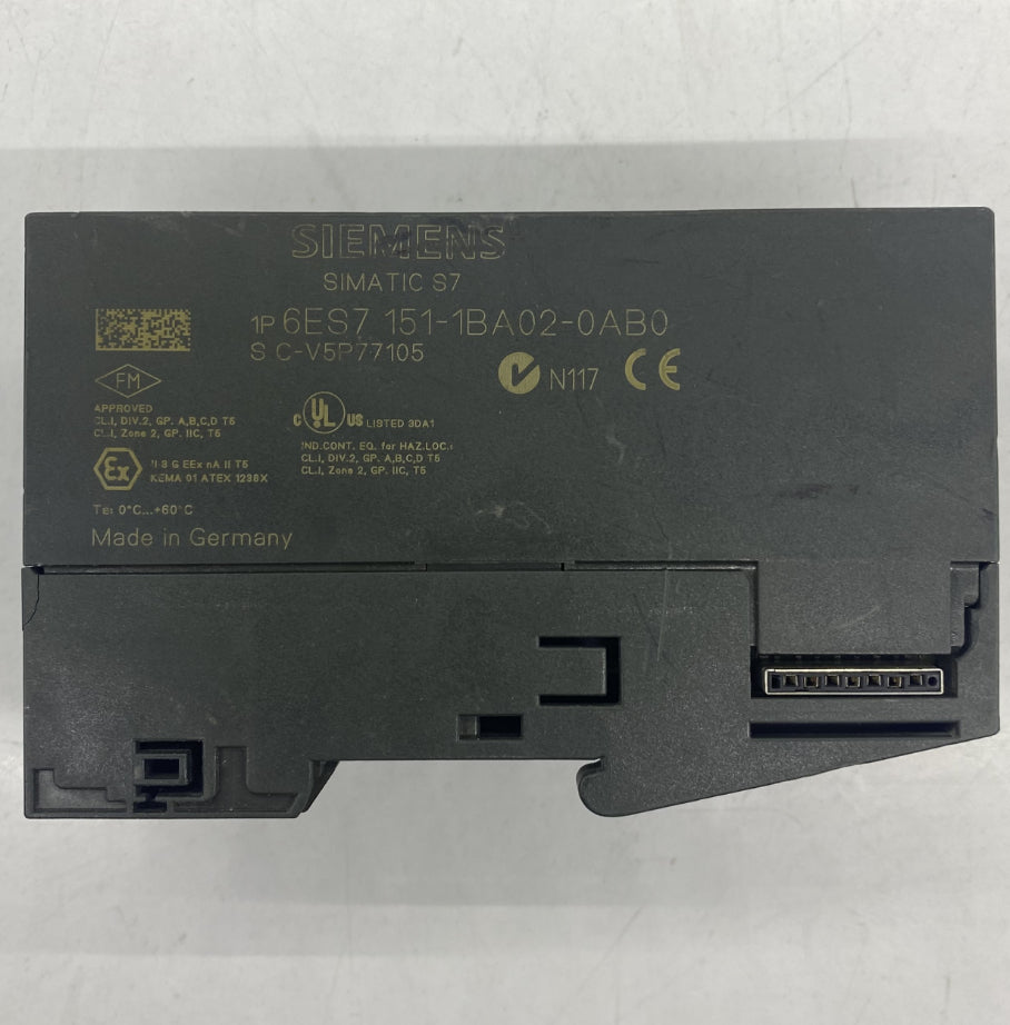Siemens ET200S 6ES7151-1BA02-0AB0 Arayüz Modülü