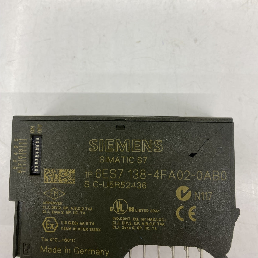 Siemens ET200S 6ES7138-4FA02-0AB0 Dijital Çıkış Modülü