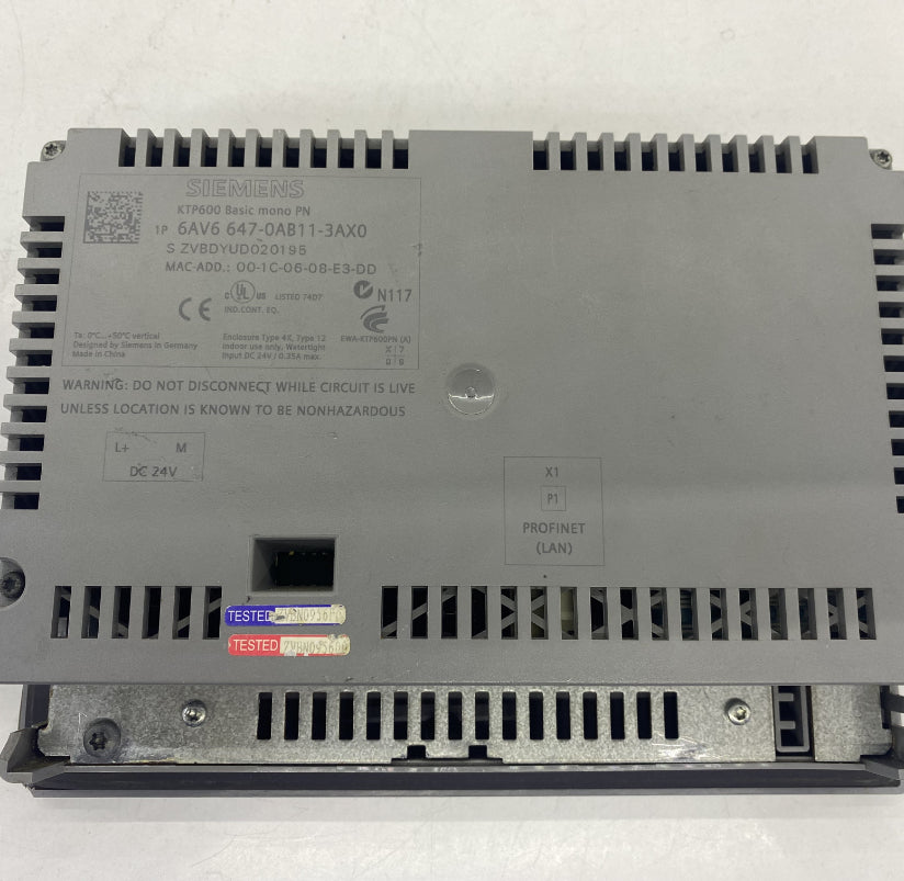 Siemens OP 6AV6647-0AB11-3AX0 Operatör Paneli