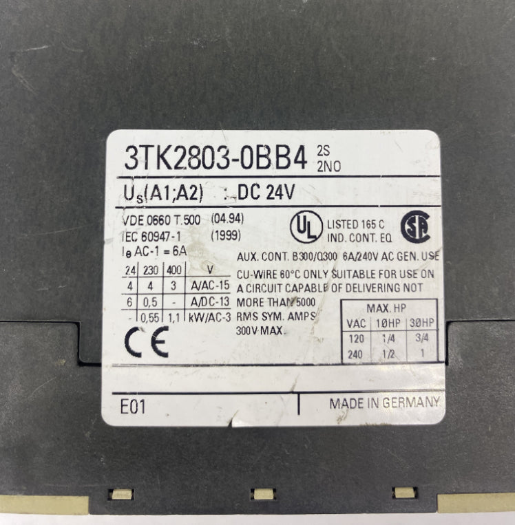 Siemens 3TK2803-0BB4 Emniyet Rölesi