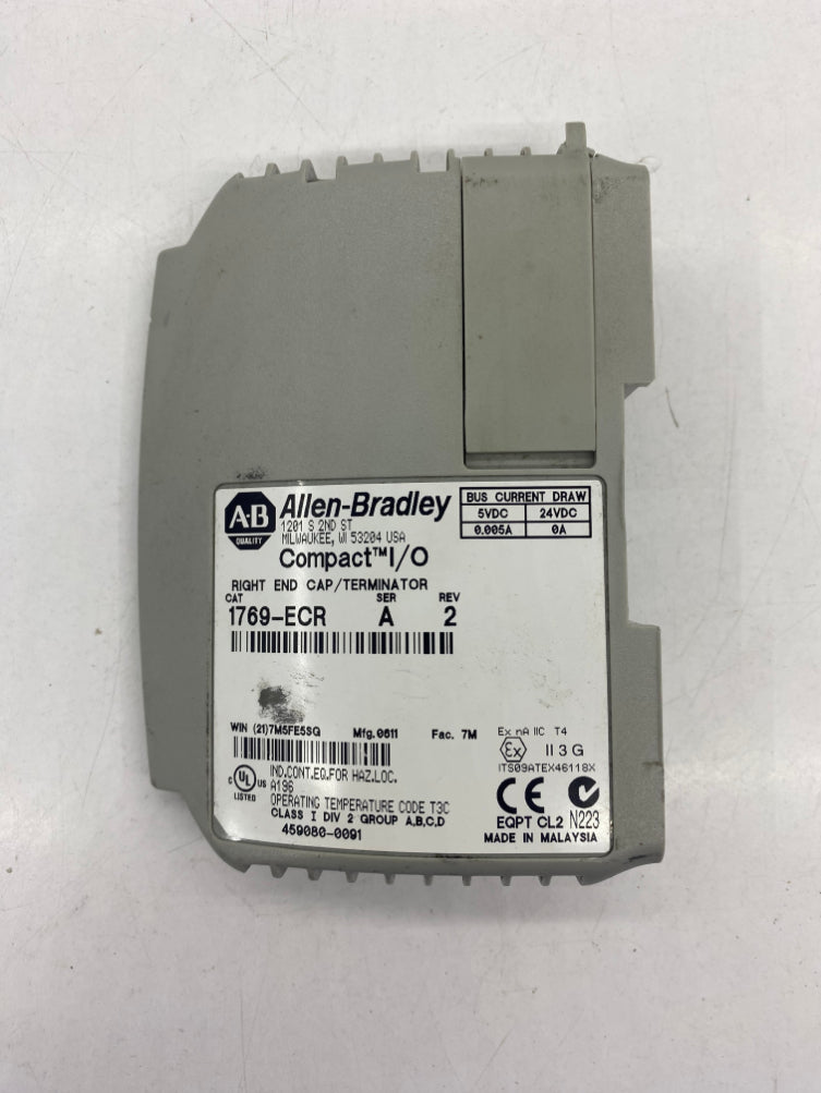 Allen Bradley 1769-ECR CompactLogix Sonlandırma Modülü