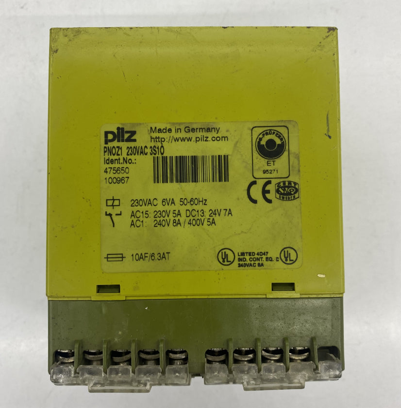 Pilz PNOZ 1 230VAC Emniyet Rölesi