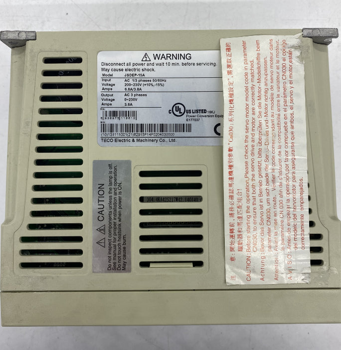 Teco JSDEP-15A Servo Sürücü