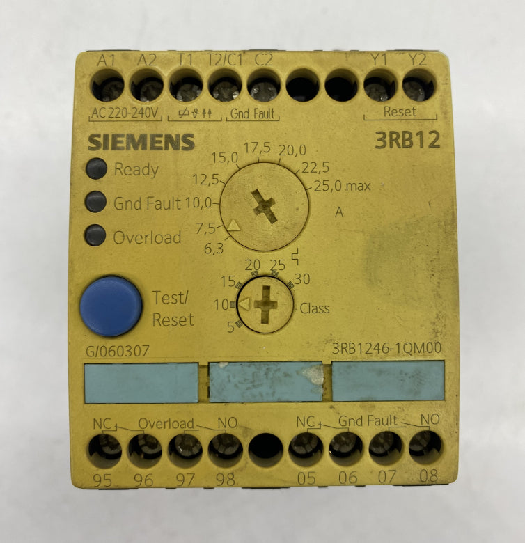 Siemens 3RB1246-1QM00 Motor Koruma Rölesi