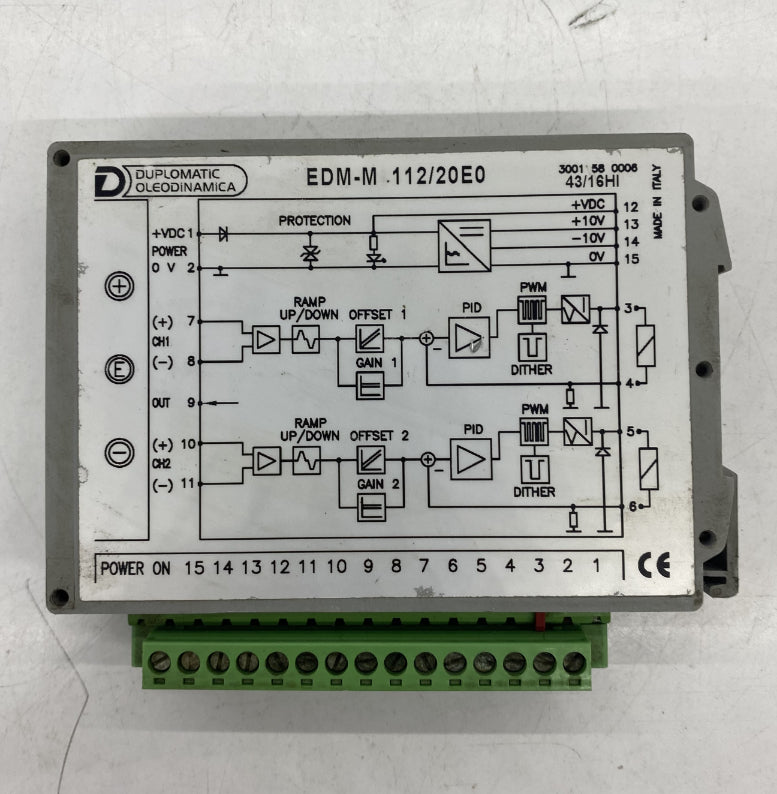 Duplomatic EDM-M 112/20E0 Hidrolik Valf