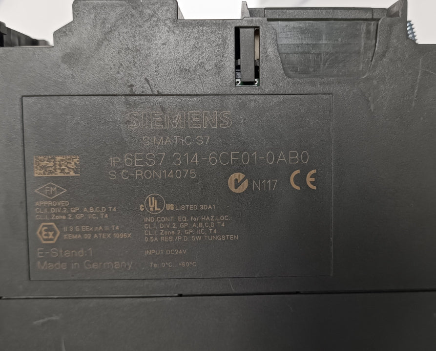 Siemens S7-300 6ES7314-6CF01-0AB0 PLC CPU