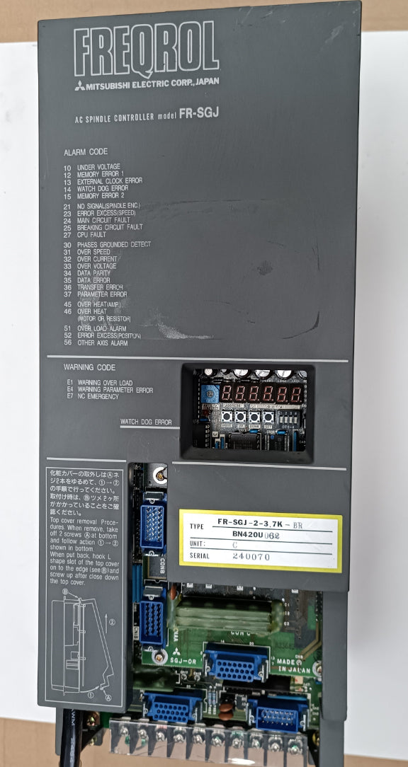 Mitsubishi FR-SGJ 3.7kW Spindle Sürücü ve Fren Ünitesi