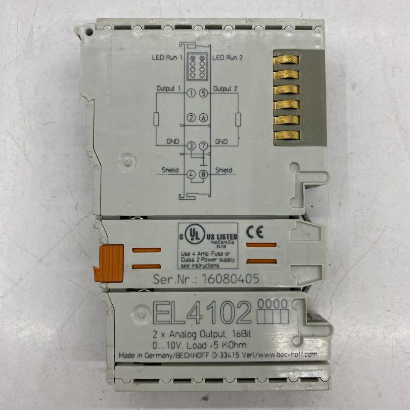 Beckhoff EtherCAT 2 Kanal Analog Çıkış Modülü - 0-10V