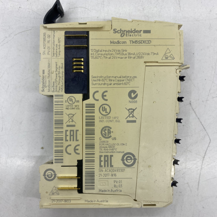 Schneider Modicon TM5 12 Kanal Dijital Giriş Modülü