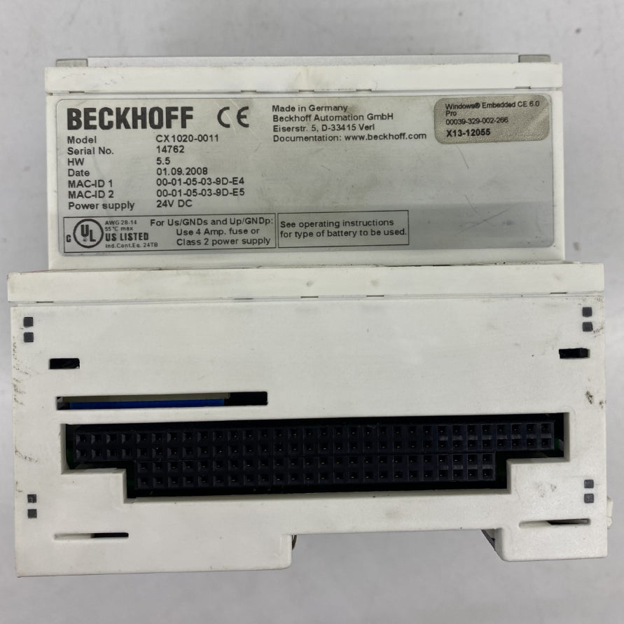 Beckhoff CX1020 Gömülü PC (Embedded PC) İşlemci Modülü