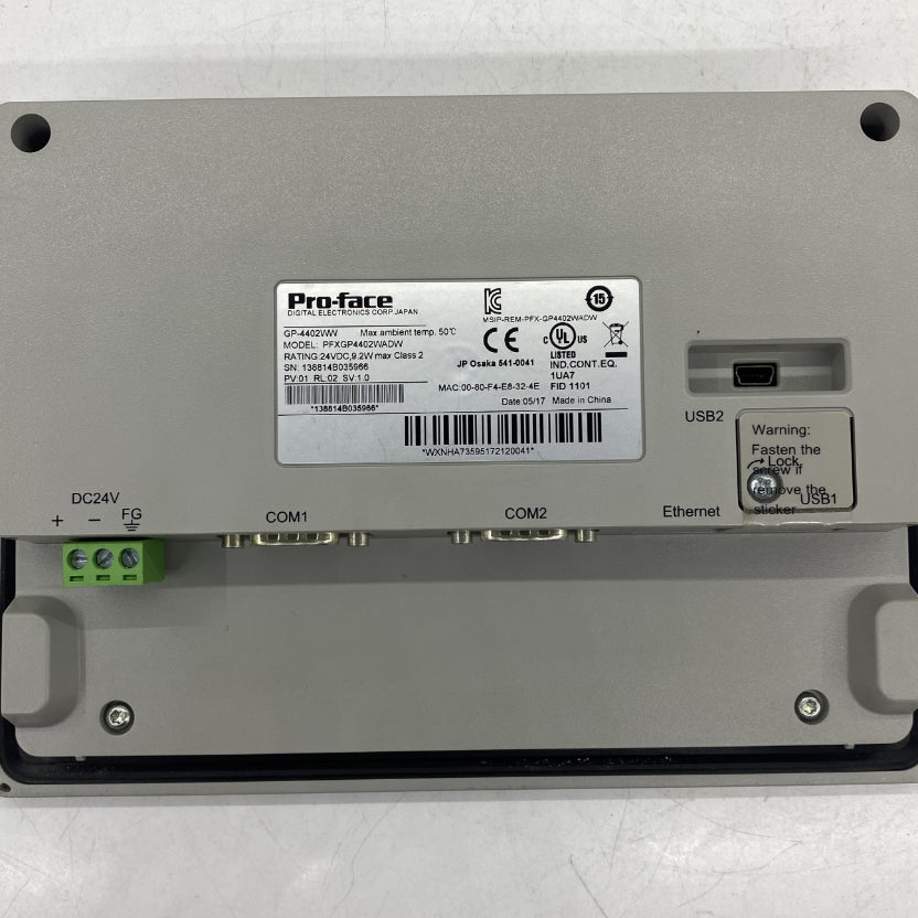 Pro-face GP4000 Serisi 7 inç Geniş Ekranlı Dokunmatik HMI