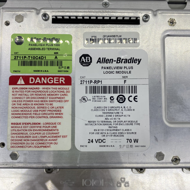 Allen-Bradley PanelView Plus 10 inch 2711P-RDT10C 2711P-RP1