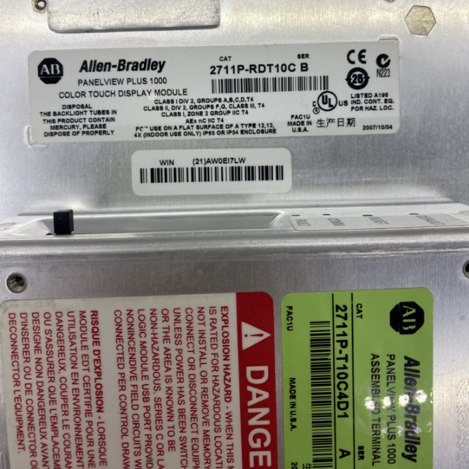 Allen-Bradley PanelView Plus 10 inch 2711P-RDT10C 2711P-RP1