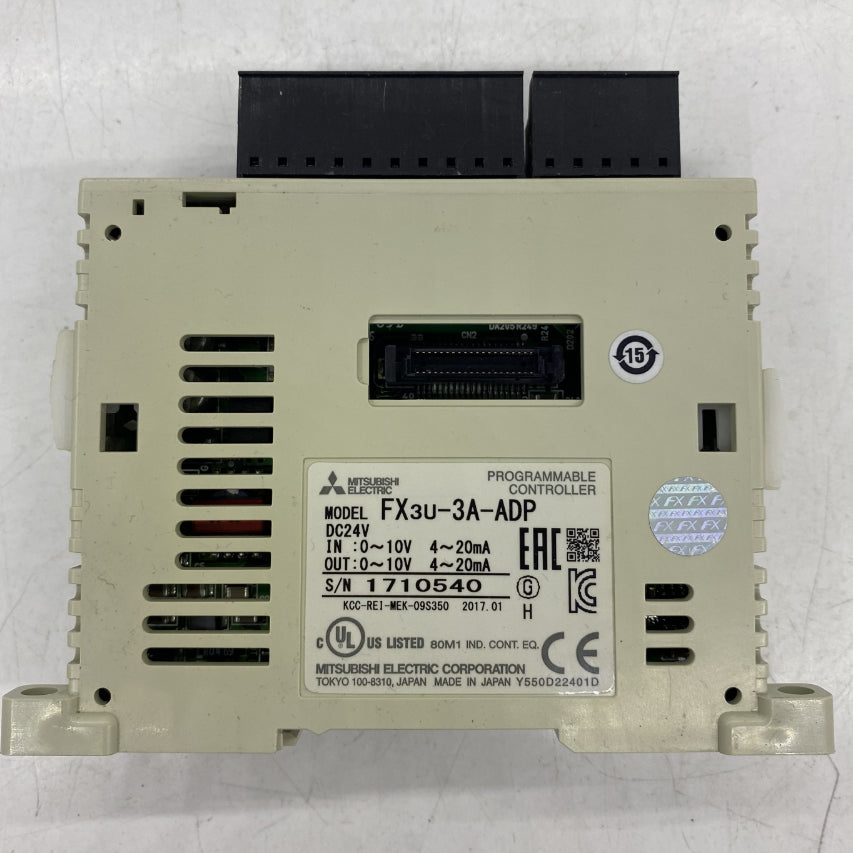 Mitsubishi FX3U Serisi 2 Analog Giriş / 1 Çıkış Modülü