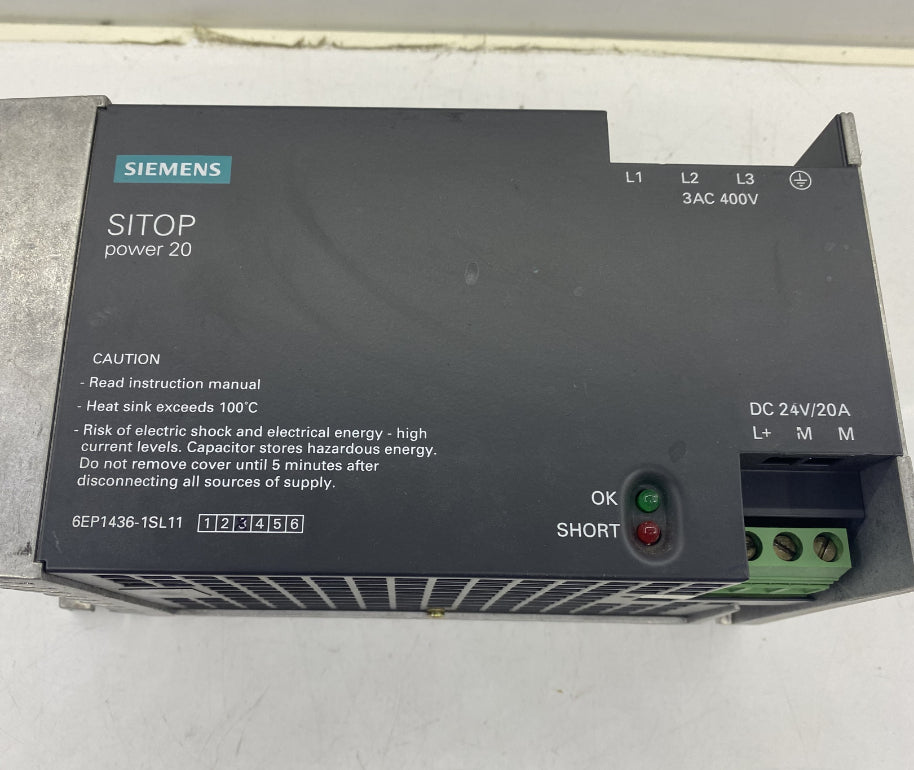 Siemens SITOP PSU300S 20A 24VDC Güç Kaynağı