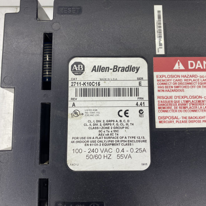 Allen-Bradley PanelView 1000 Renkli Tuş Takımlı HMI