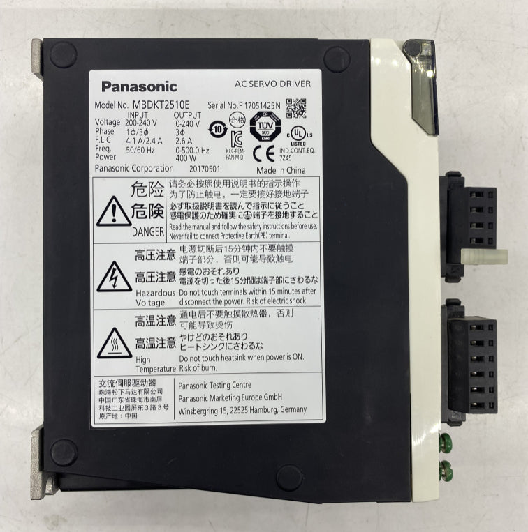 Panasonic Minas A5 Serisi 750W Dijital Servo Sürücü