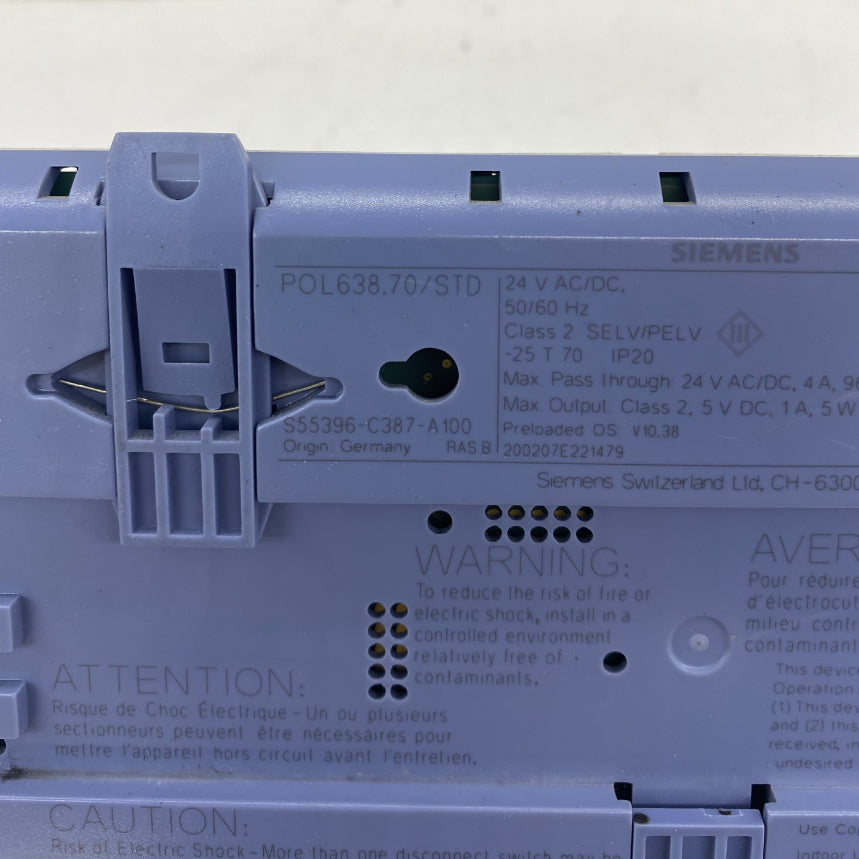 Siemens Climatix POL638 İletişim ve Ethernet Modülü