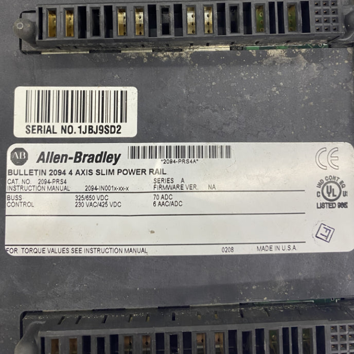 Allen-Bradley Kinetix 6000 4 Slotlu Montaj Rayı Modülü