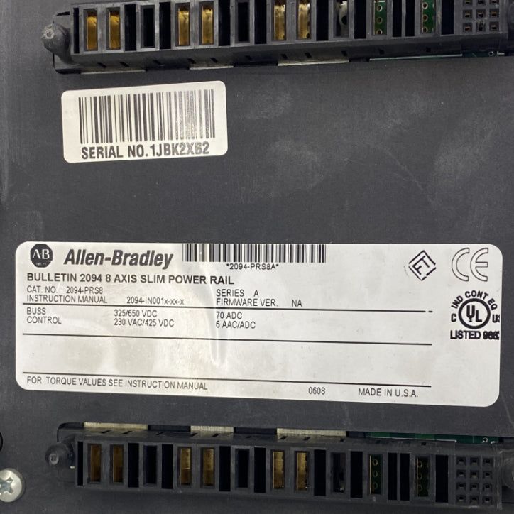 Allen-Bradley Kinetix 6000 8 Slotlu Raylı Şasi Modülü