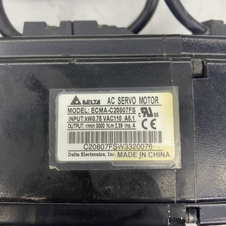 Delta ECMA-C20807FS ASDA-B2 Serisi 750W Frenli Servo Motor