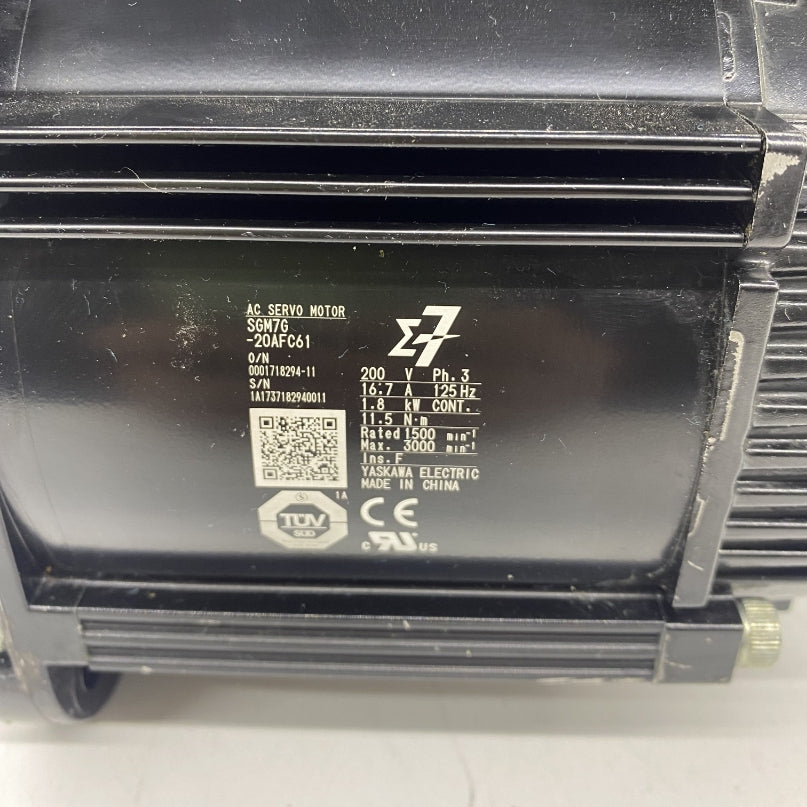 Yaskawa Sigma-7 2kW Yüksek Ataletli Servo Motor