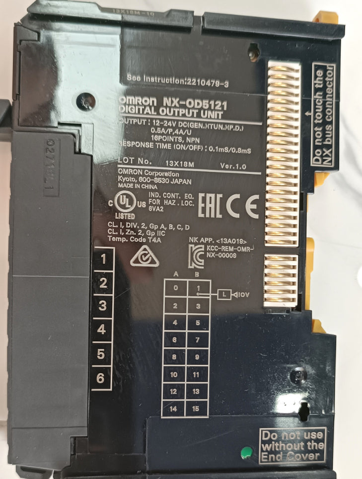 Omron NX Serisi 16 Kanal Dijital Çıkış Modülü - 24VDC Transistör