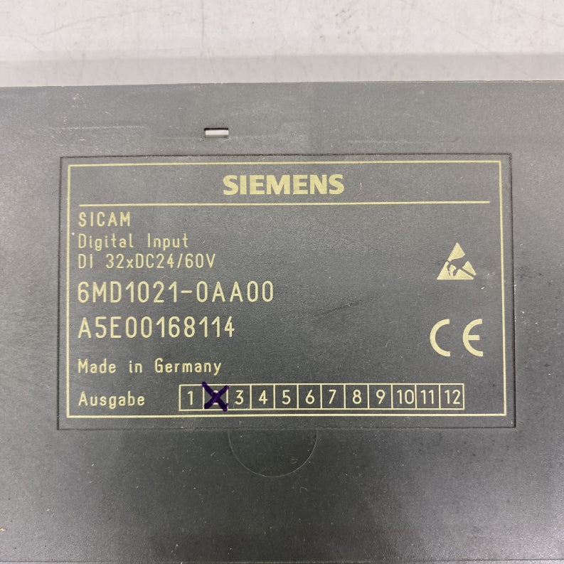 Siemens 6MD1021-0AA00 I/O Modülü