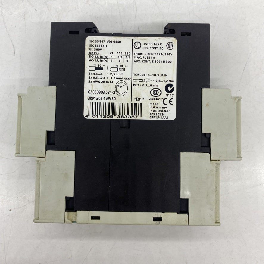 Siemens 3RP1505-1AW30 Zaman Rölesi