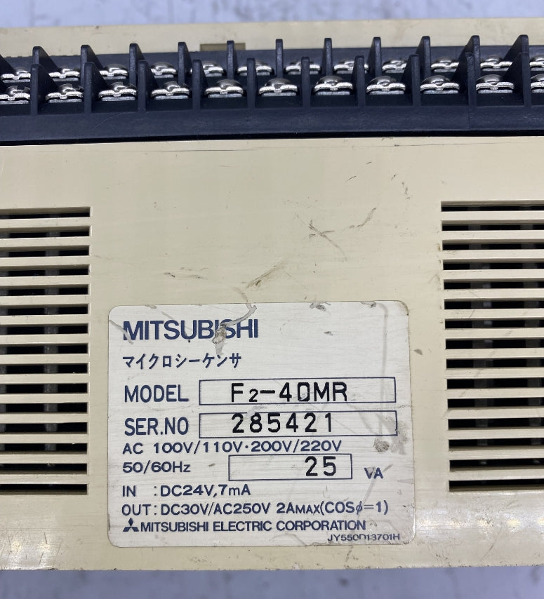 Mitsubishi F2-40M PLC Ana Ünite Plc