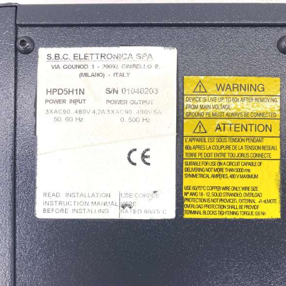 S.B.C HPD5H1N Servo Sürücü